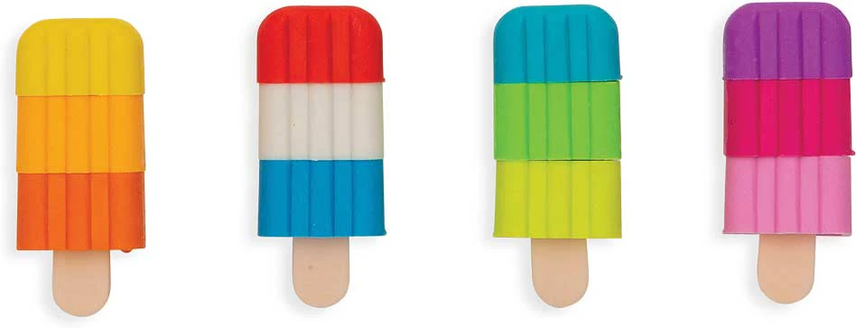 Icy Pops Scented Puzzle Erasers - Set of 4 - Image 5
