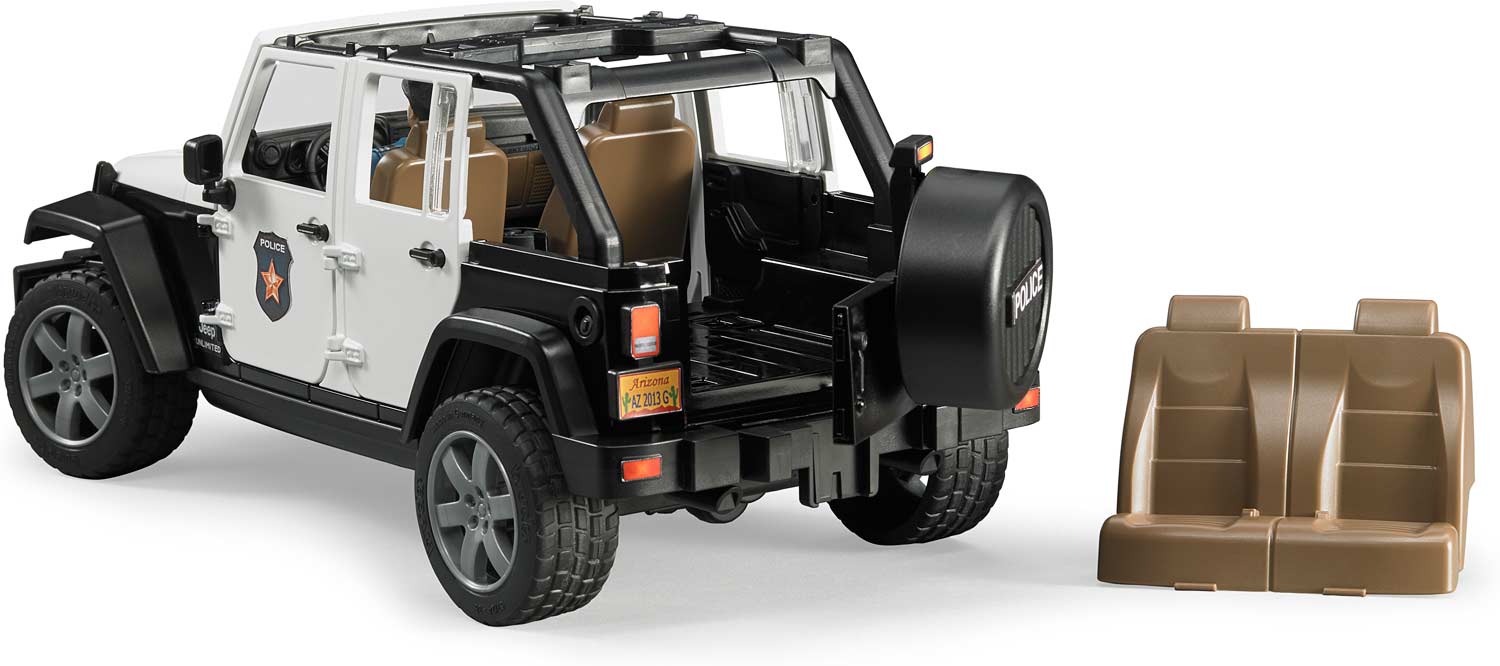 Jeep Wrangler Unlimited Rubicon Police vehicle with policeman - Image 4