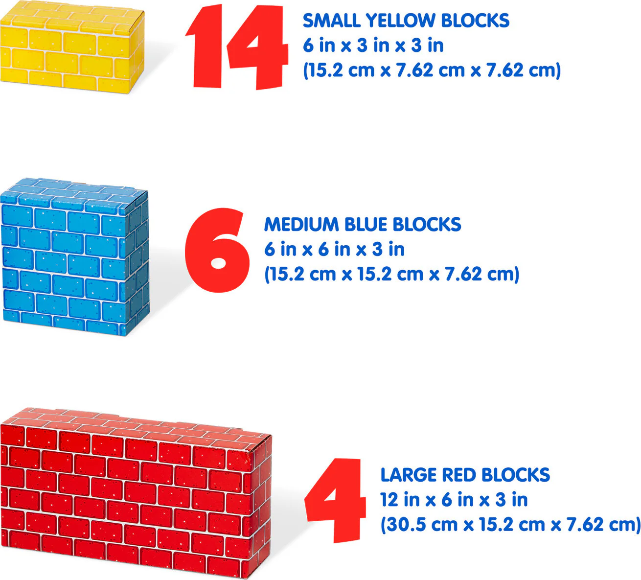 Jumbo Cardboard Blocks - 24 Pieces - Image 4