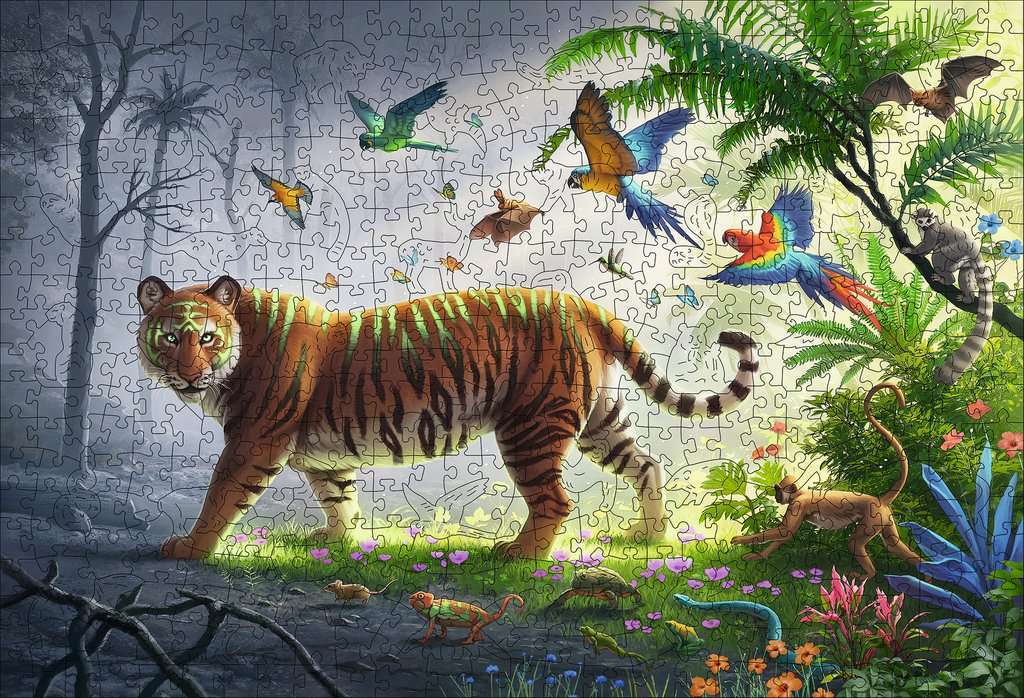 Jungle Tiger (500 pc Wooden Puzzles) - Image 2