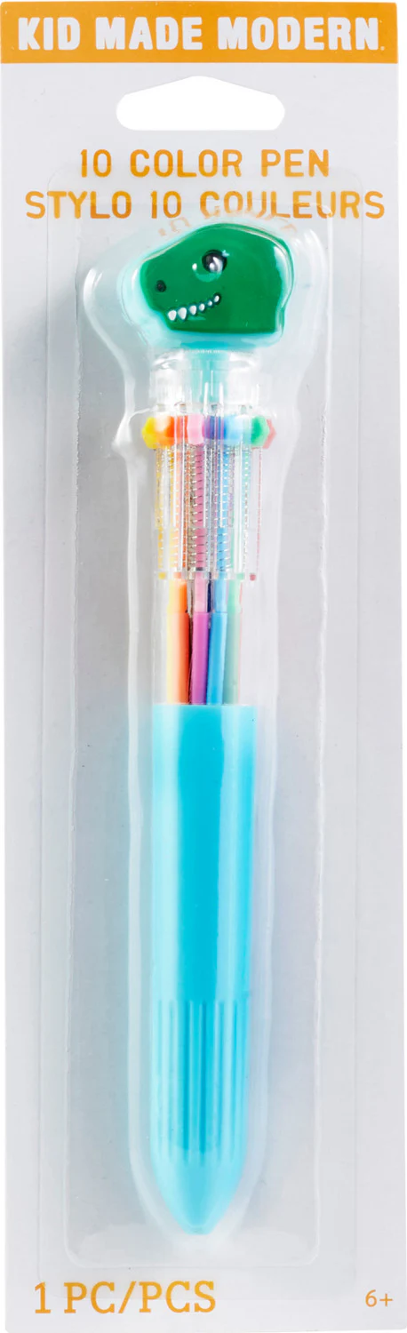 Kid Made Modern 10 Color Pen with Topper - Dino - Image 2