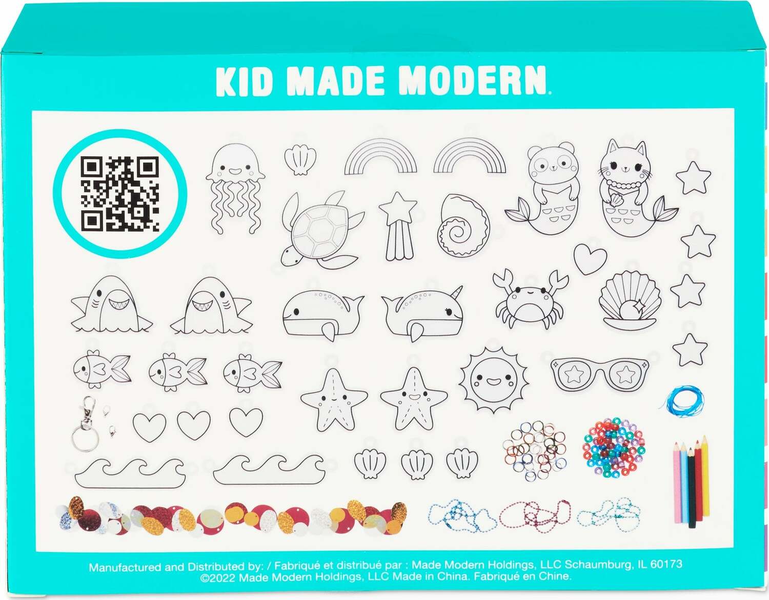Kid Made Modern Shrink Art Jewelry Kit - Under The Sea - Image 3