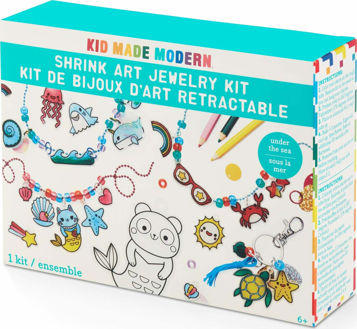 Kid Made Modern Shrink Art Jewelry Kit - Under The Sea - Image 4