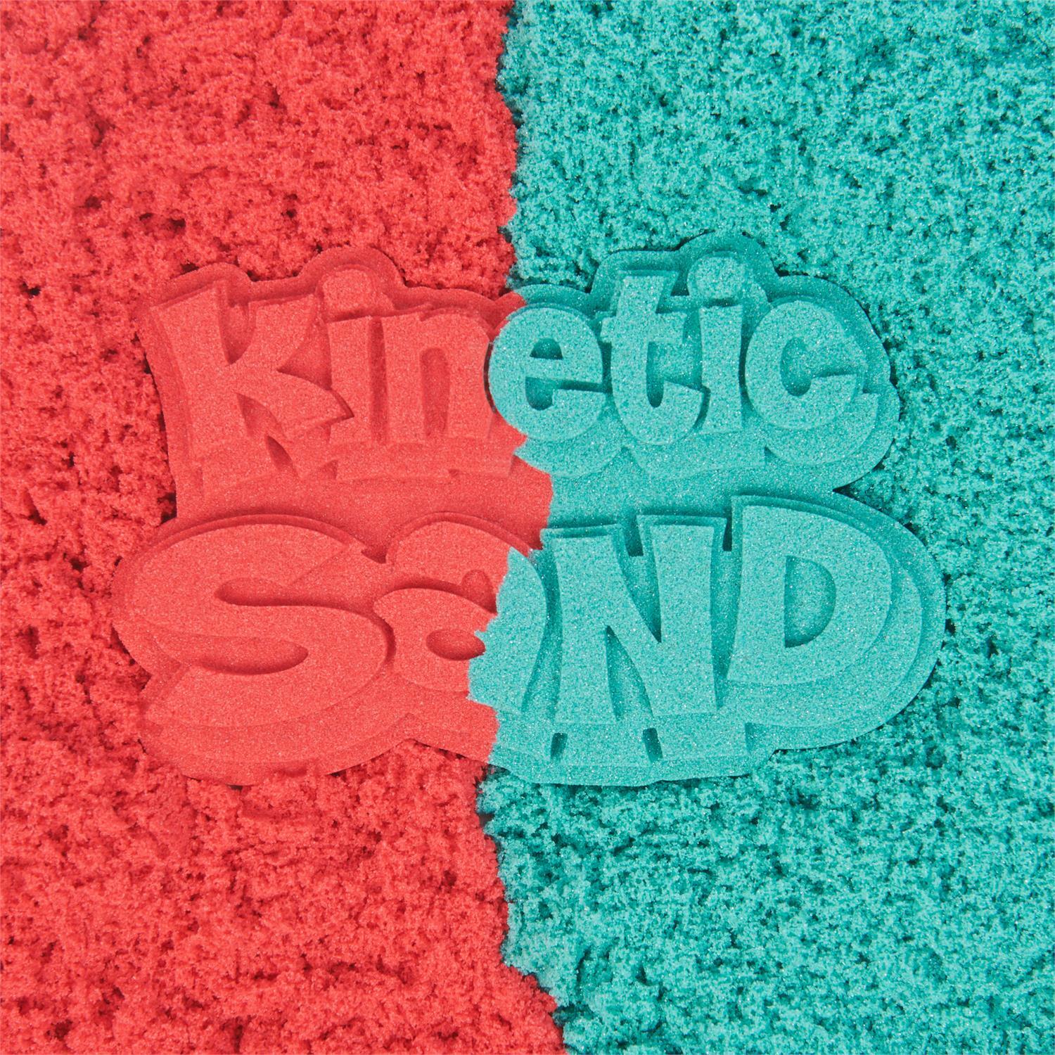 Kinetic Sand Mold N' Flow - 1.5Lbs Red and Teal Play Sand - Image 4
