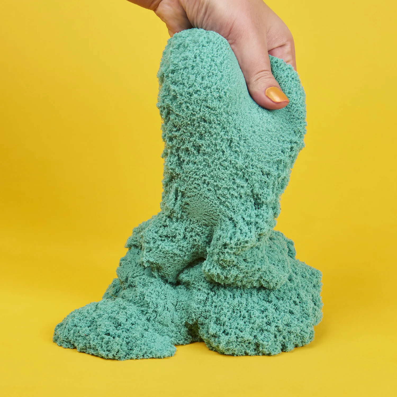 Kinetic Sand, Twinkly Teal 2lb Bag of All-Natural Shimmering Play Sand for Squishing, Mixing and Molding, Sensory Toys for Kids Ages 3 and up - Image 3