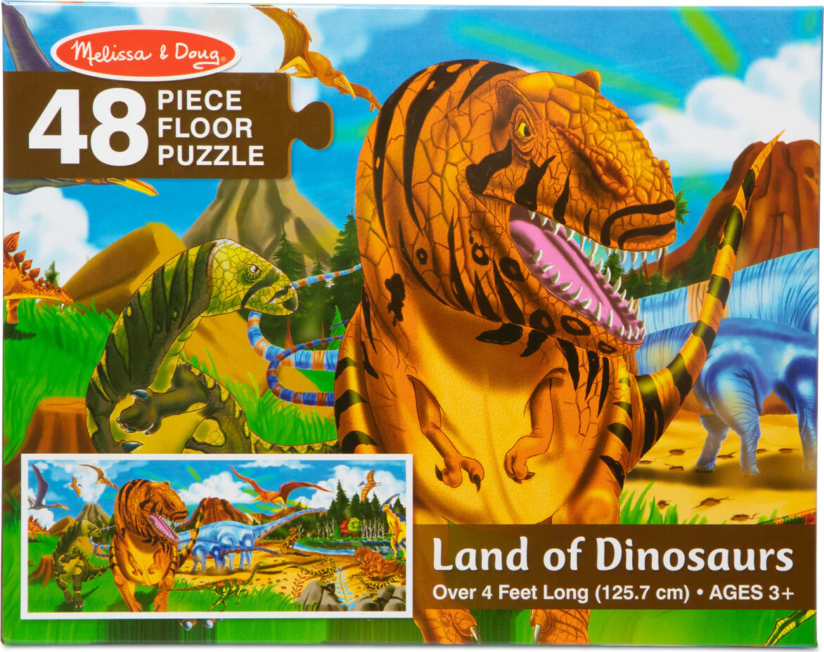 Land of Dinosaurs Floor Puzzle - 48 Pieces - Image 3