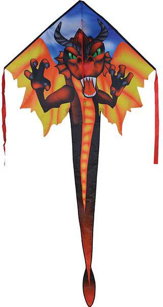 Large Easy Flyer Kite - Red Dragon - Image 4