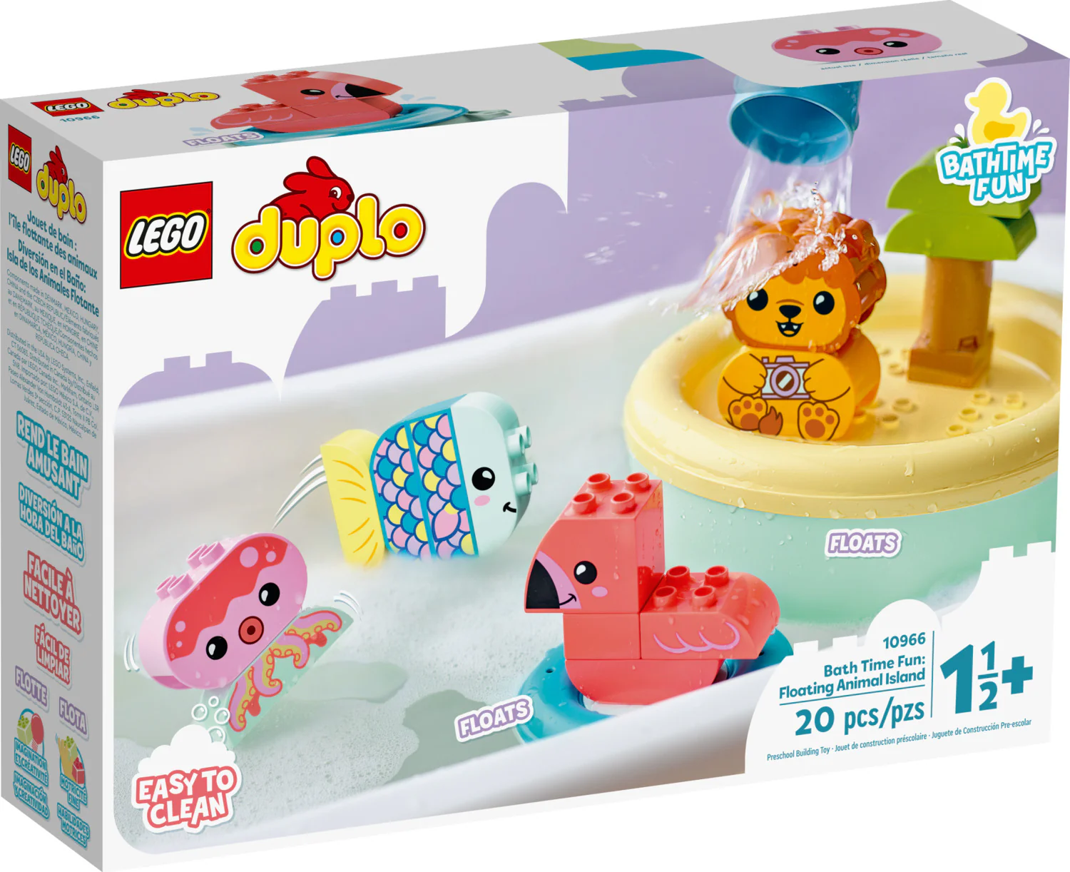 LEGO® DUPLO® Bath Time Fun: Floating Animal Island 10966