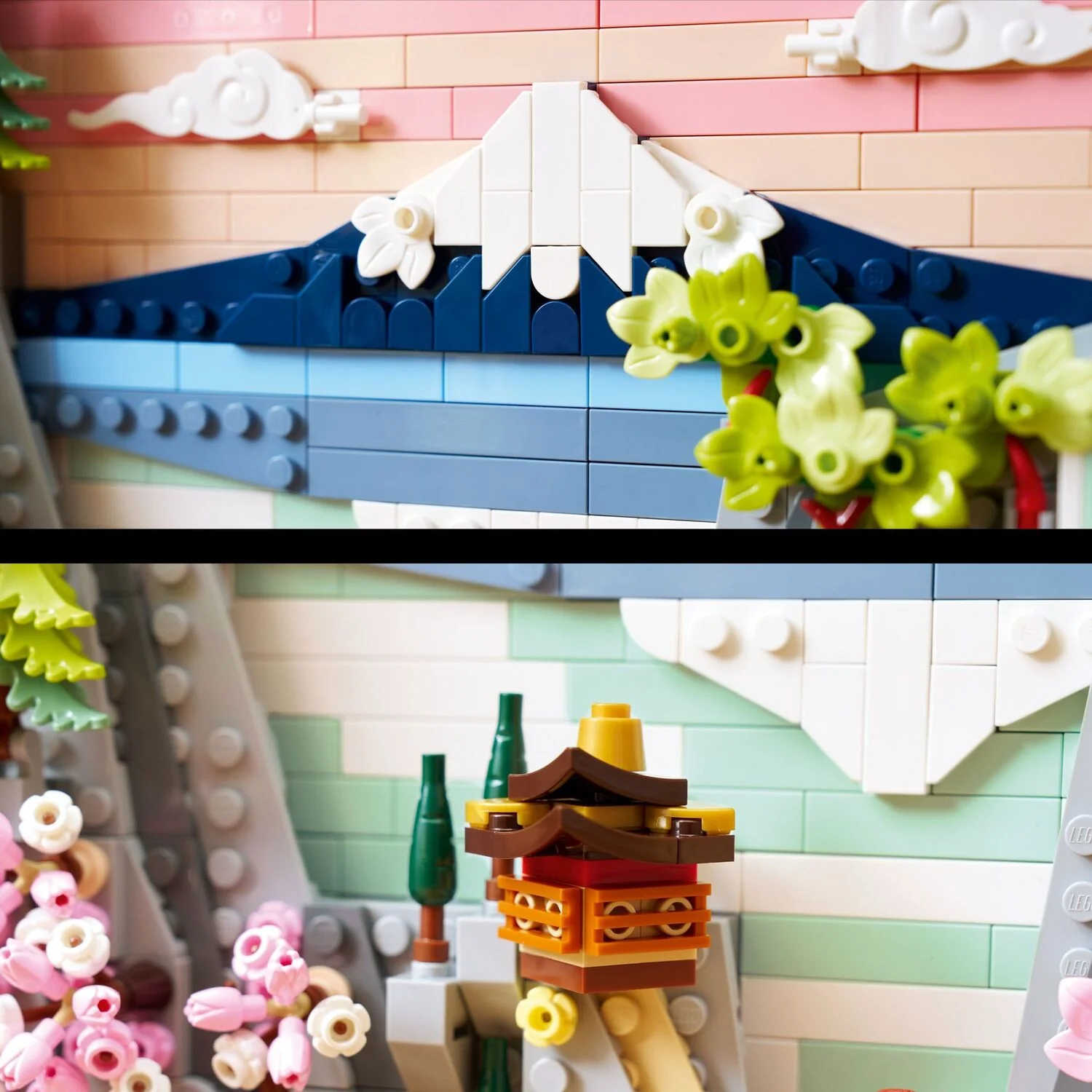 LEGO ART: Japanese Cherry Blossom Landscape - Image 3