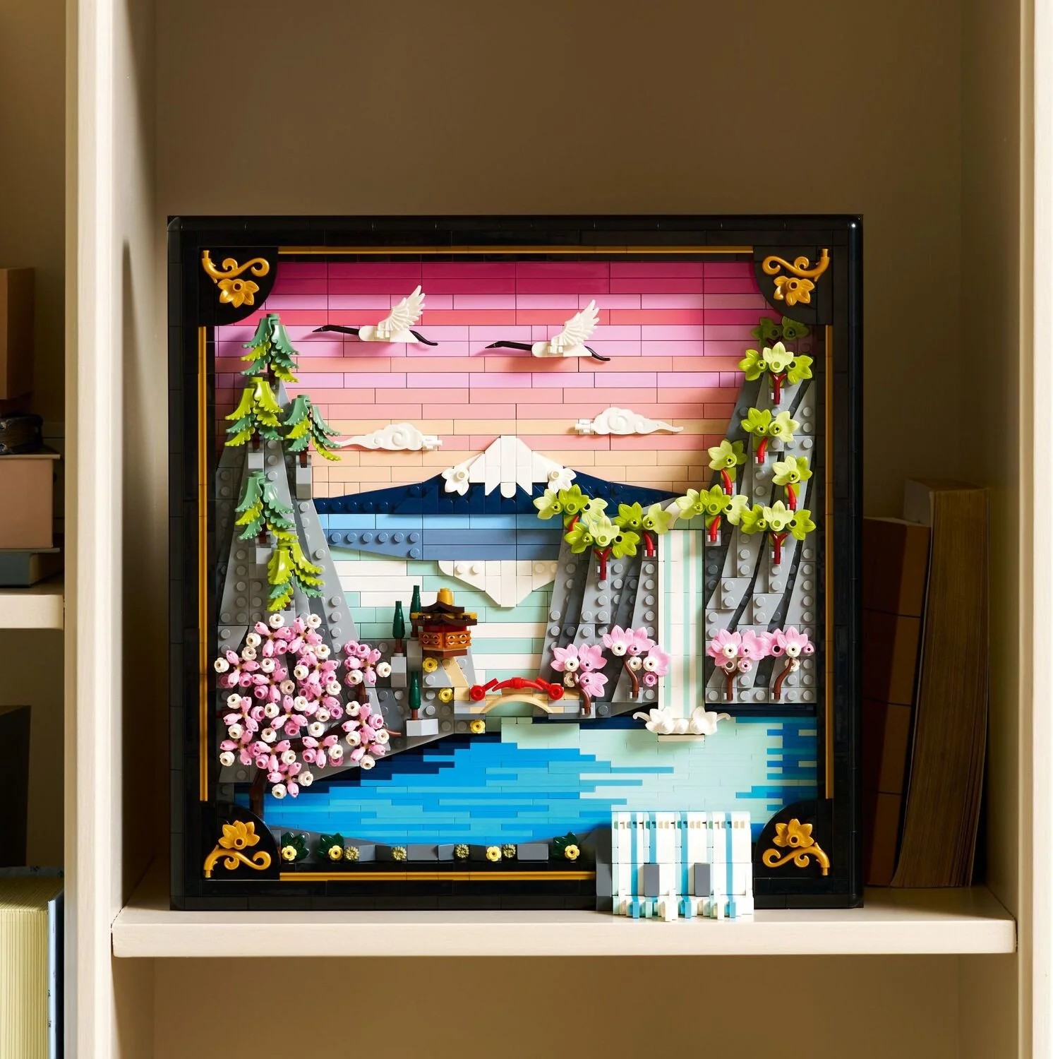 LEGO ART: Japanese Cherry Blossom Landscape - Image 4