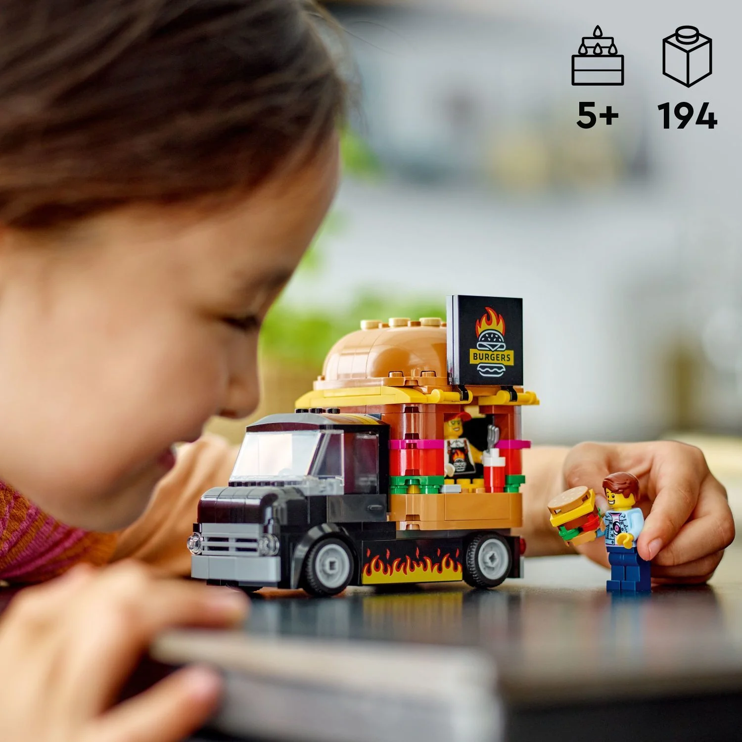 LEGO® City Great Vehicles: Burger Truck 60404 - Image 4