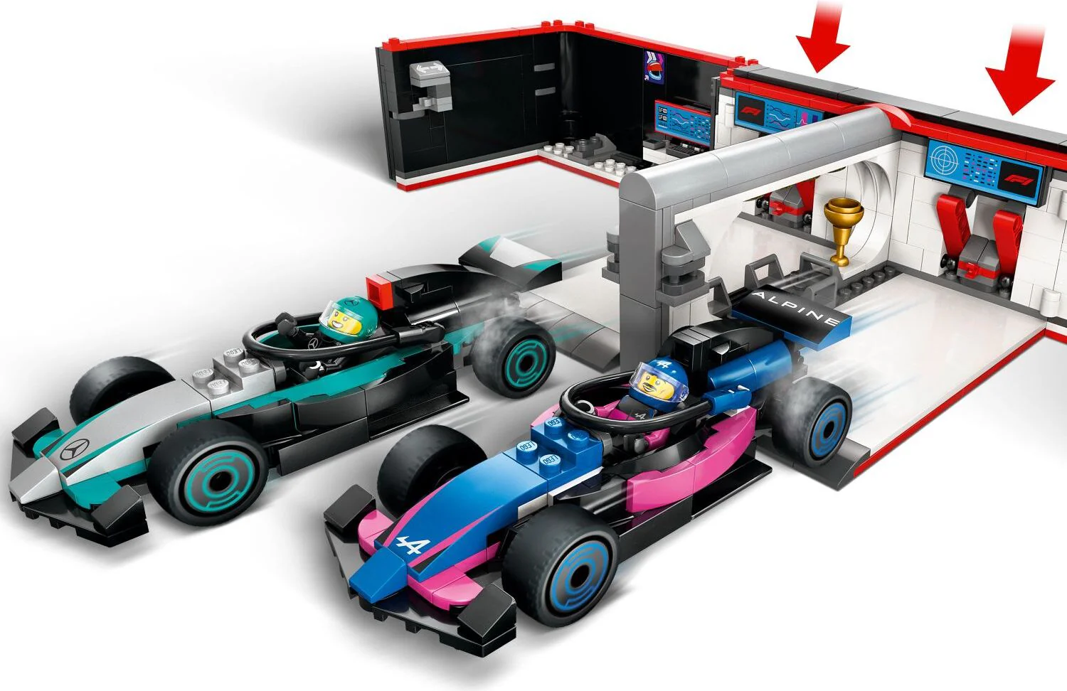 LEGO® City Formula 1: F1® Garage & Mercedes-AMG & Alpine Cars 60444 - Image 5