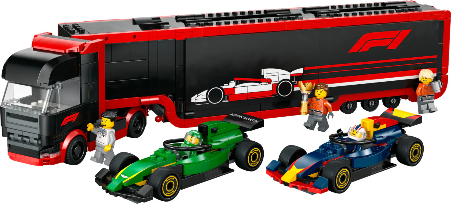 LEGO® City Formula 1: F1® Truck with RB20 & AMR24 F1® Cars 60445 - Image 2