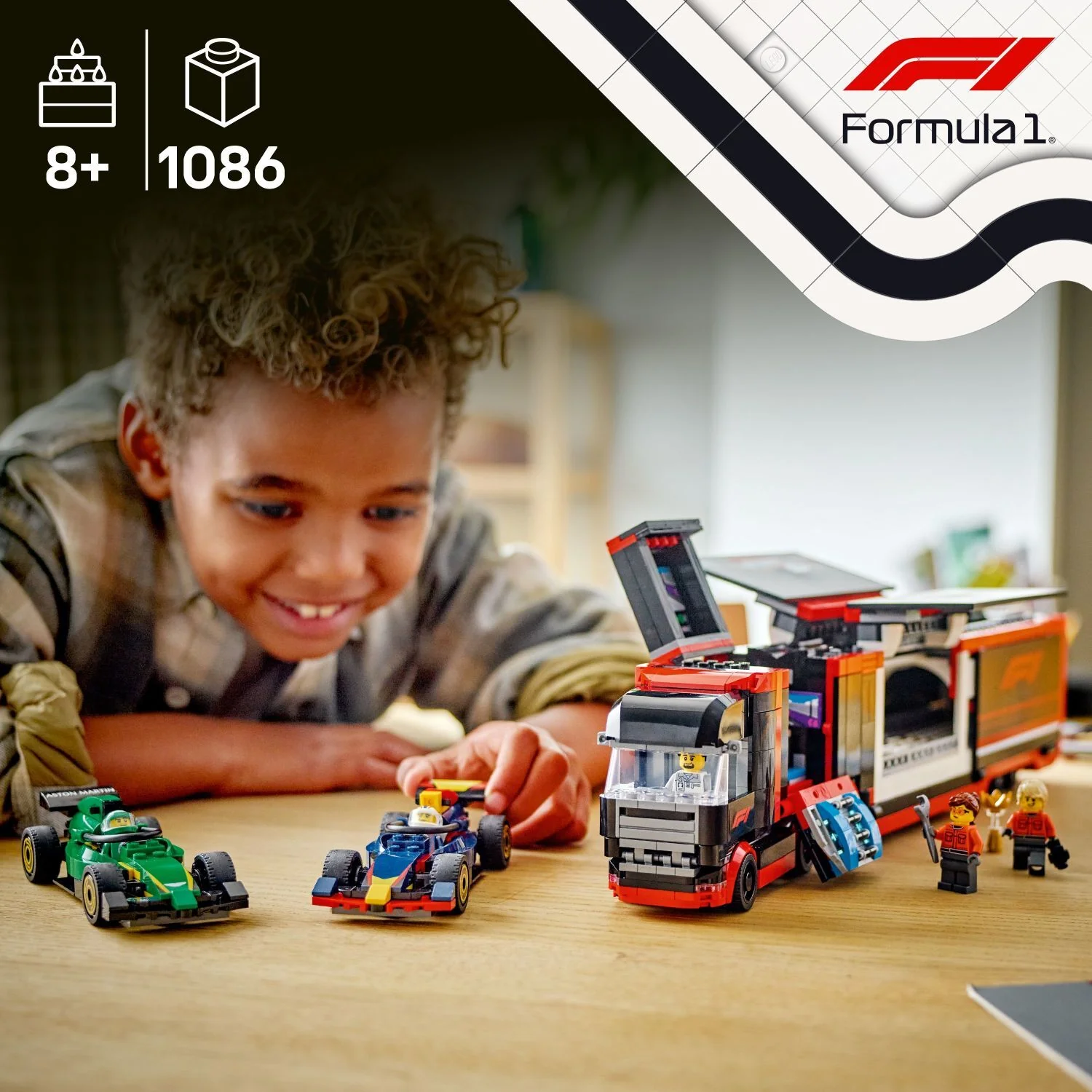 LEGO® City Formula 1: F1® Truck with RB20 & AMR24 F1® Cars 60445 - Image 3