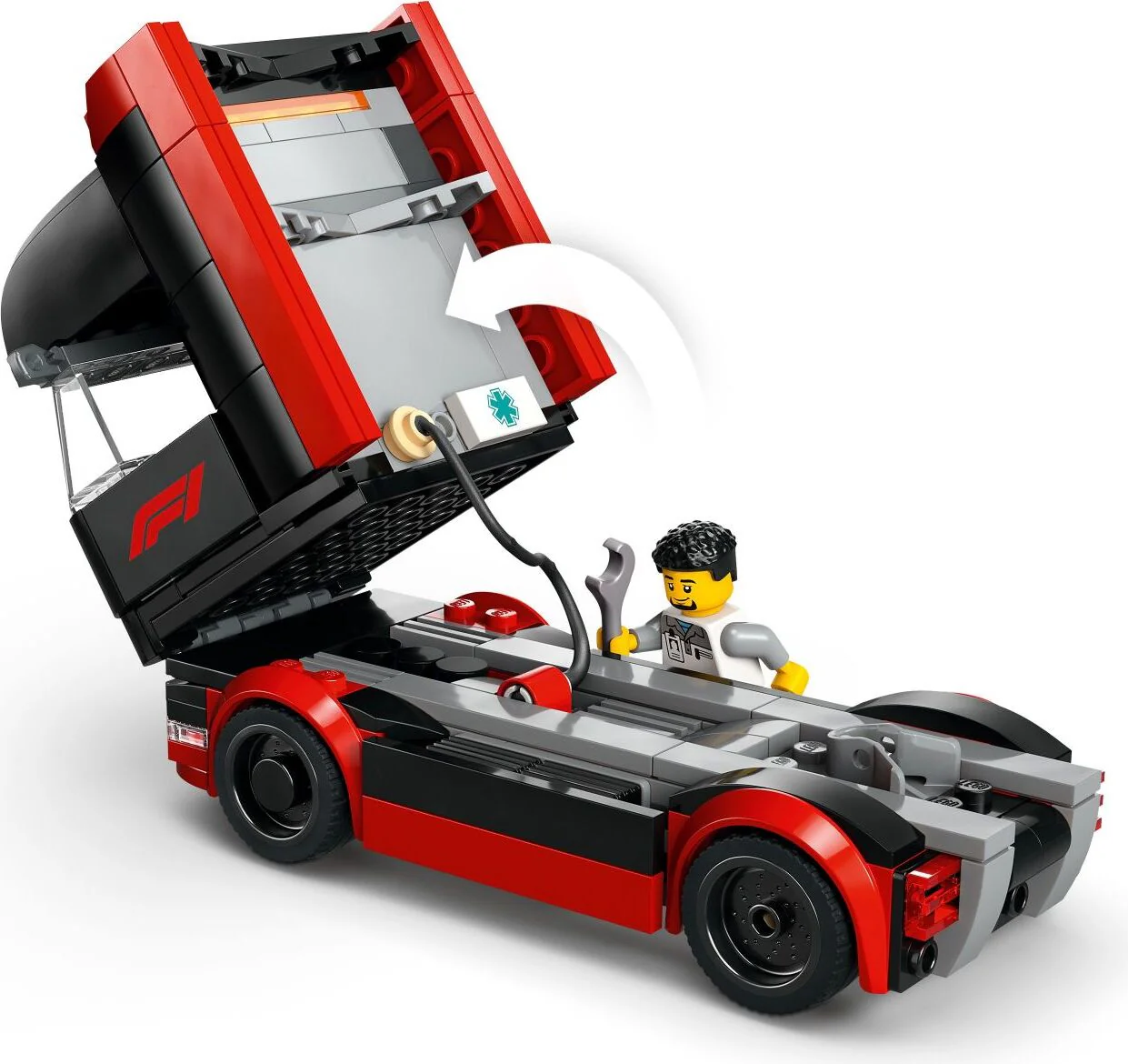 LEGO® City Formula 1: F1® Truck with RB20 & AMR24 F1® Cars 60445 - Image 4