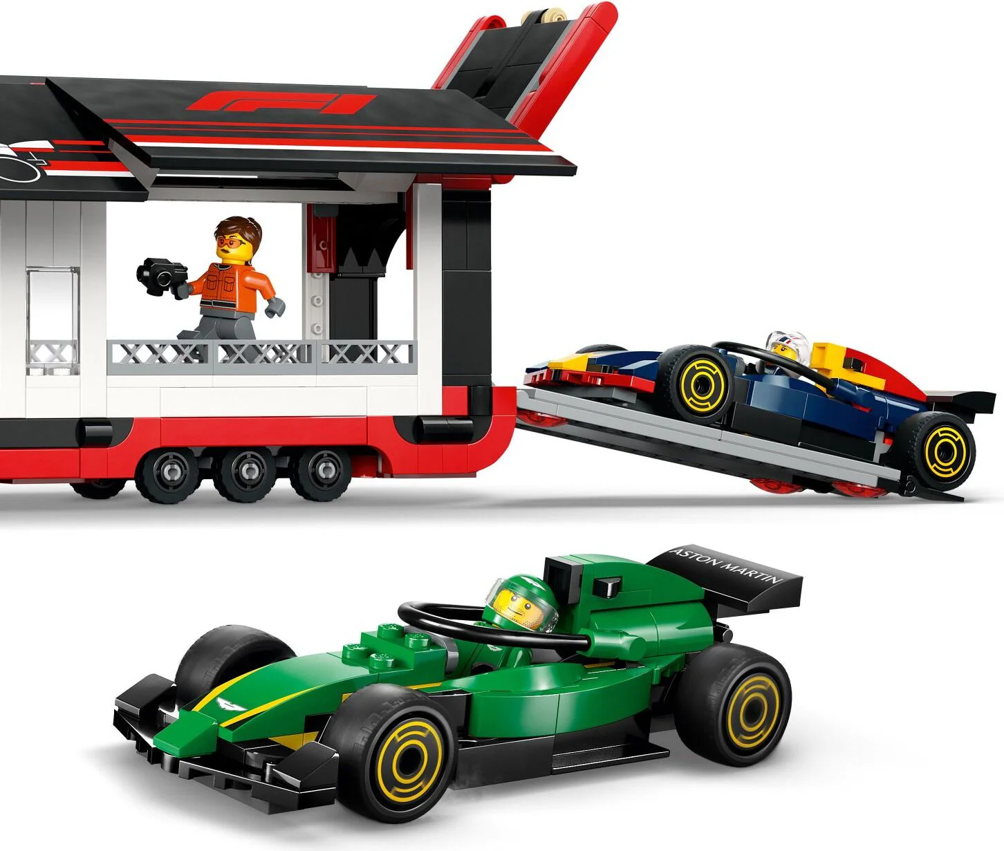 LEGO® City Formula 1: F1® Truck with RB20 & AMR24 F1® Cars 60445 - Image 5