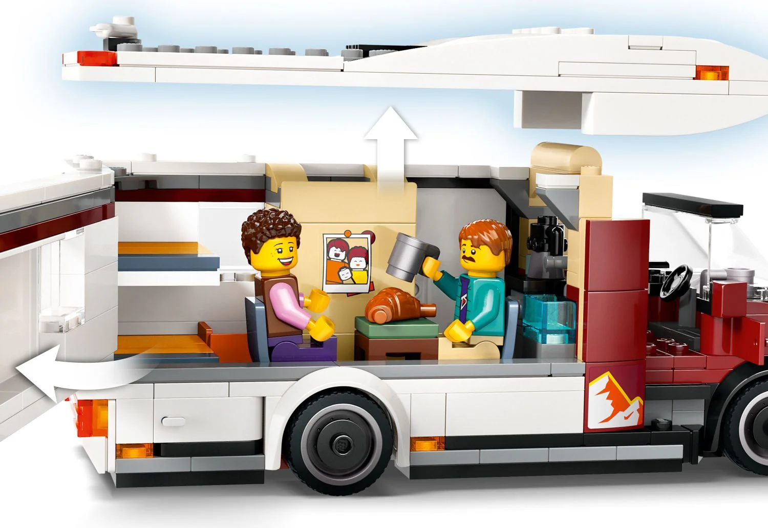 LEGO® City Great Vehicles: Holiday Adventure Camper Van 60454 - Image 5