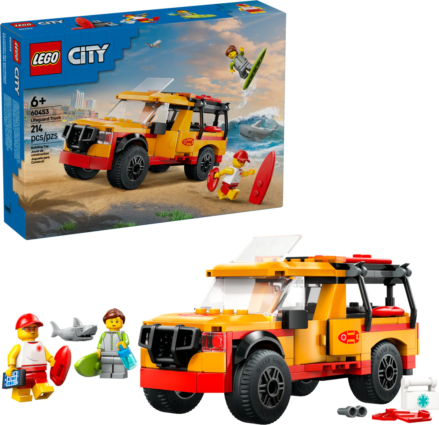 LEGO® City Great Vehicles: Lifeguard Beach Rescue Truck 60453