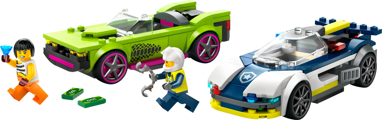 LEGO® City Police: Police Car and Muscle Car Chase 60415 - Image 2