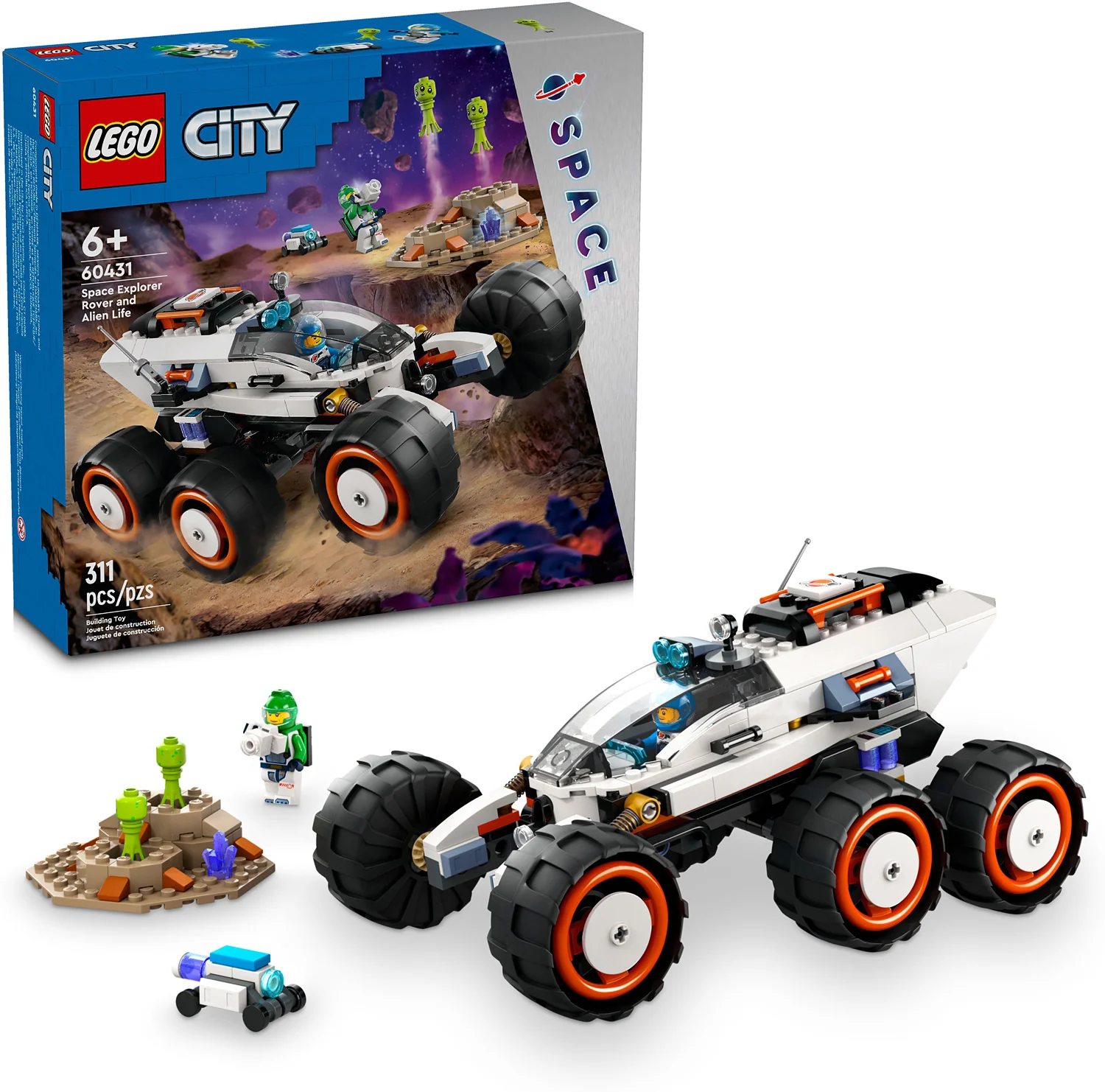 LEGO® CITY SPACE Space Explorer Rover and Alien Life 60431 - Image 2