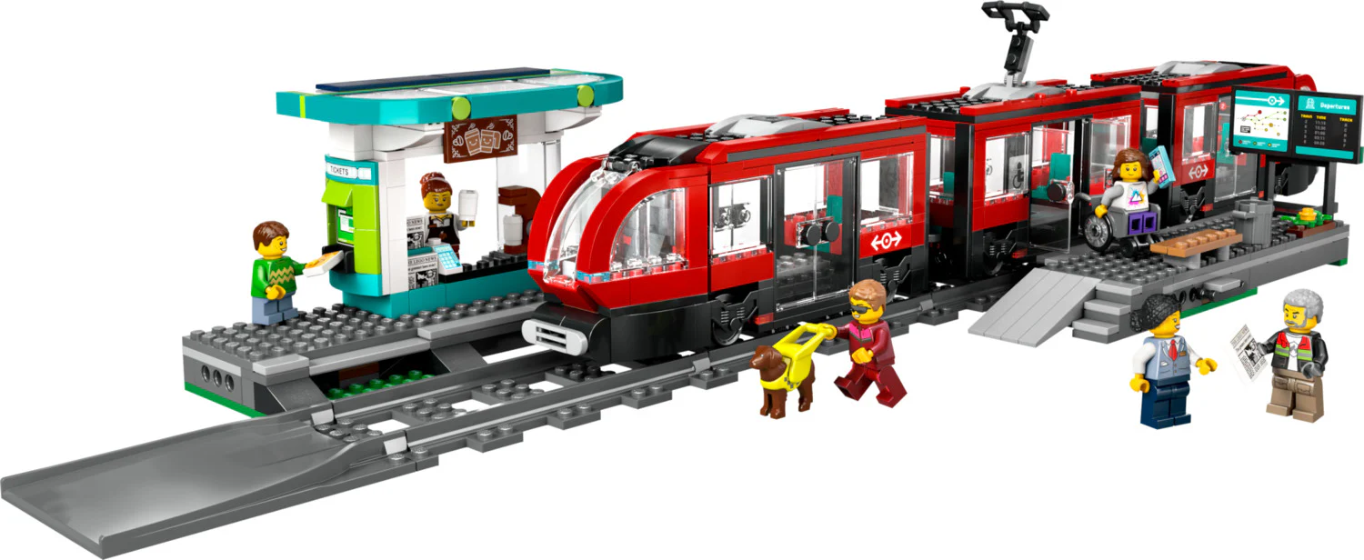 LEGO® City Trains: Downtown Streetcar and Station 60423 - Image 2