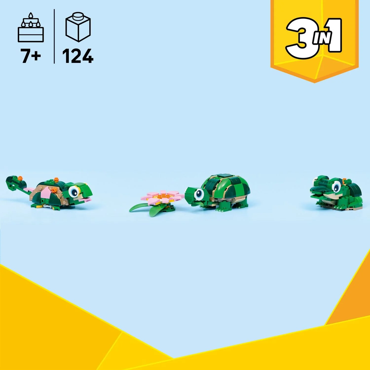LEGO Creator: Turtle with a Water Lily Flower - Image 3