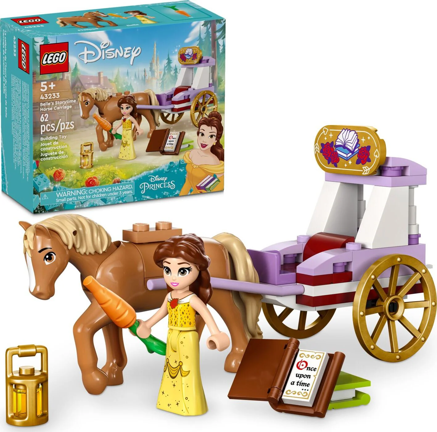 LEGO® Disney Princess: Belle's Storytime Horse Carriage 43233