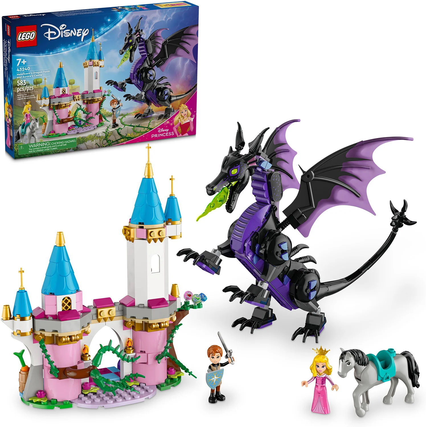 LEGO® DISNEY PRINCESS Maleficent's Dragon Form and Aurora's Castle 43240 - Image 2