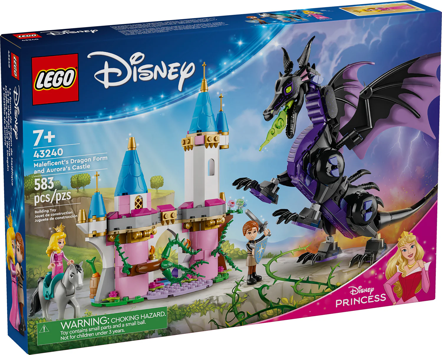 LEGO® DISNEY PRINCESS Maleficent's Dragon Form and Aurora's Castle 43240 - Image 3