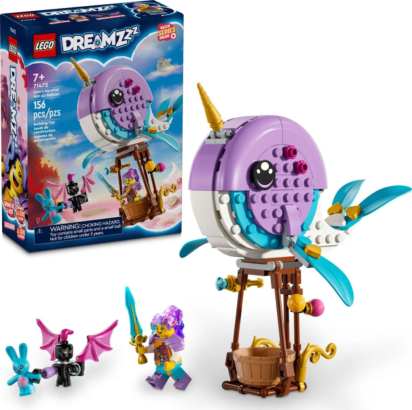 LEGO® DREAMZzz: Izzie's Narwhal Hot-Air Balloon 71472