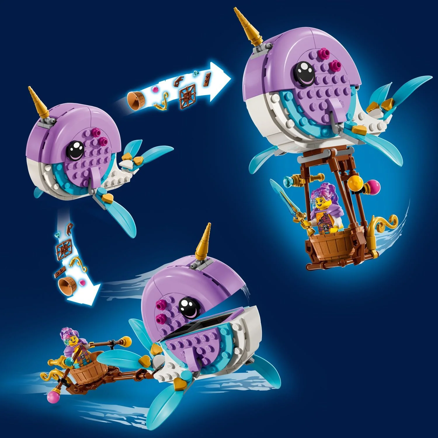 LEGO® DREAMZzz: Izzie's Narwhal Hot-Air Balloon 71472 - Image 5