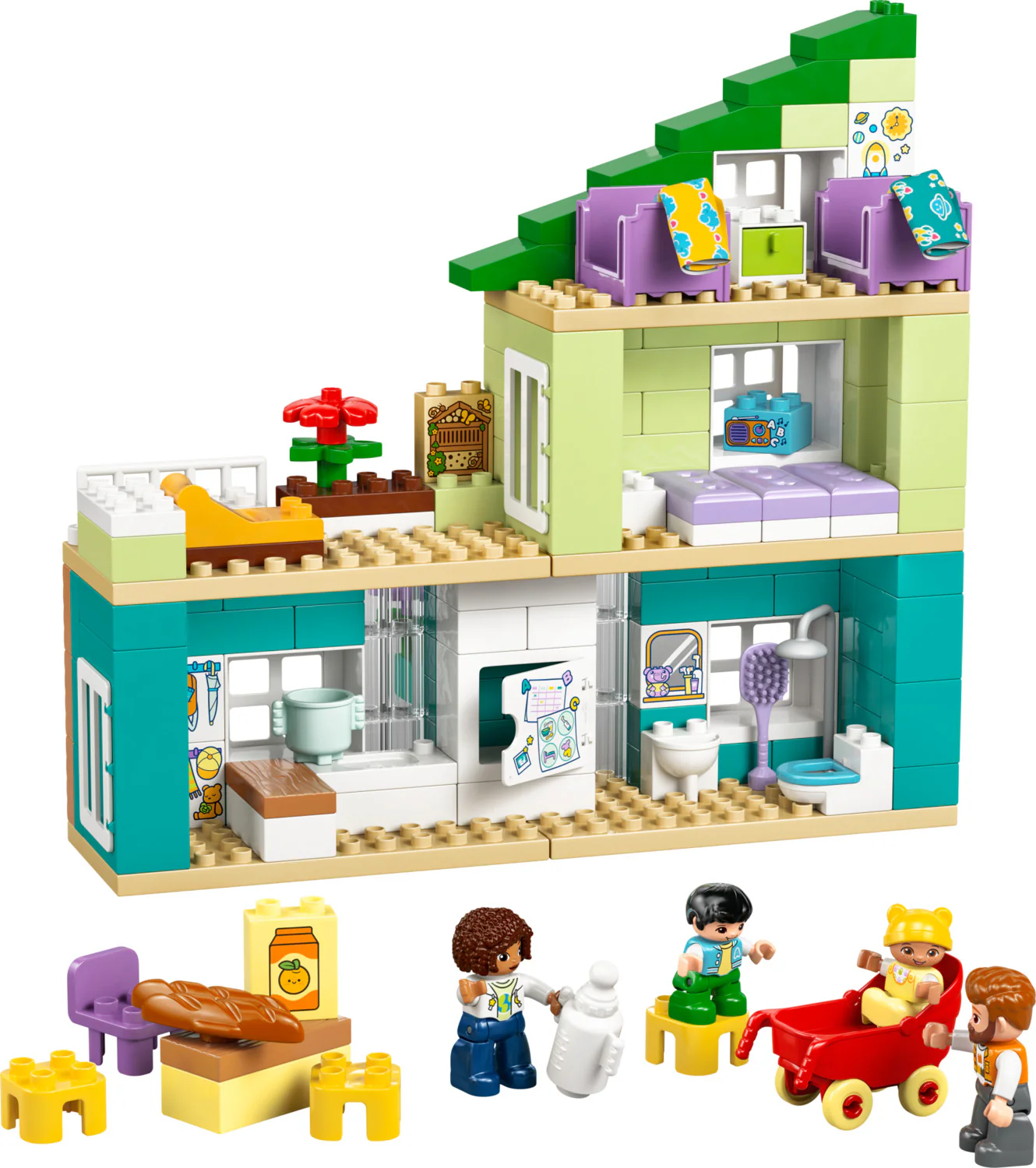 LEGO DUPLO Town: 3 in 1 Modern Family House with Figures - Image 2