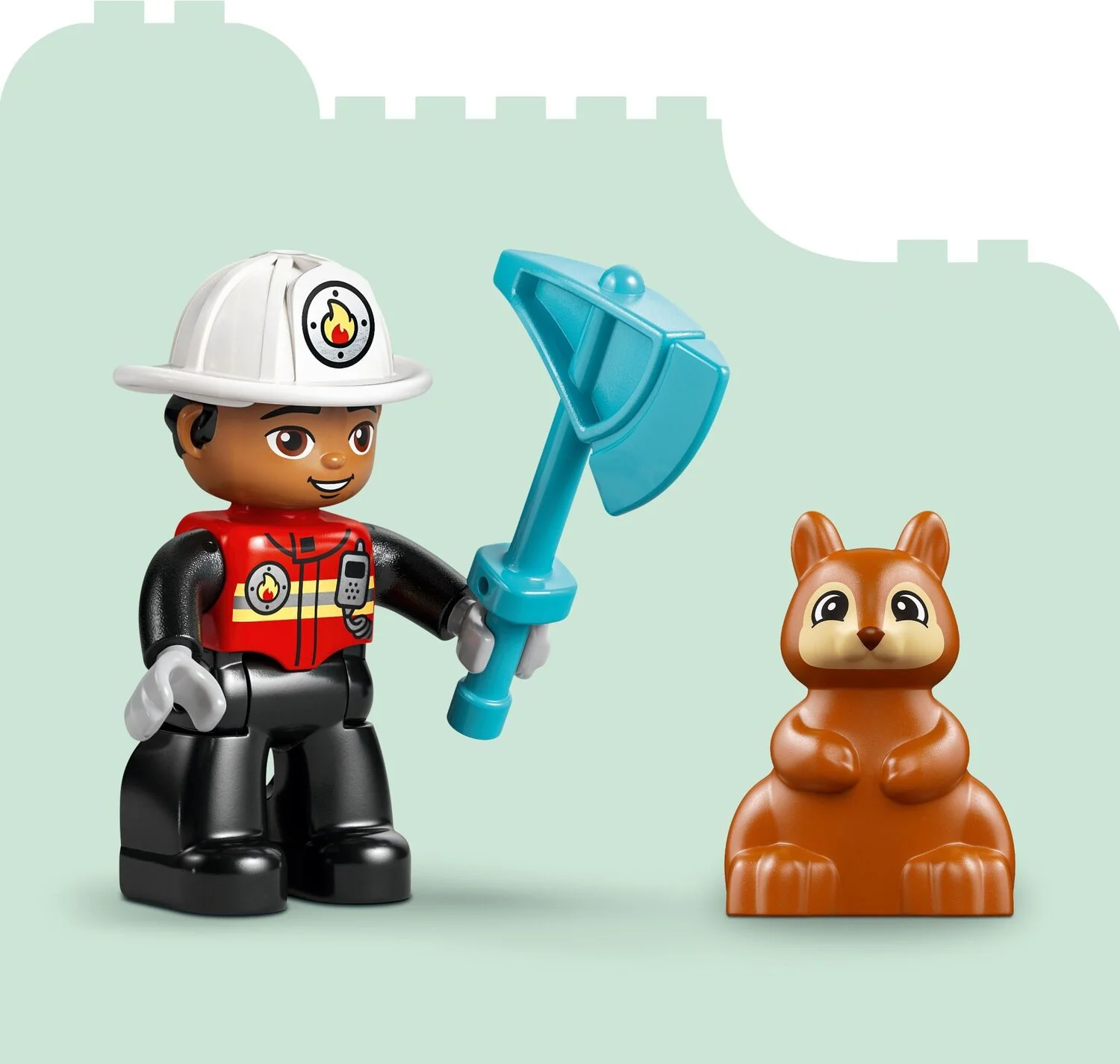 LEGO DUPLO Town: Fire Truck with Hose and Firefighter - Image 2