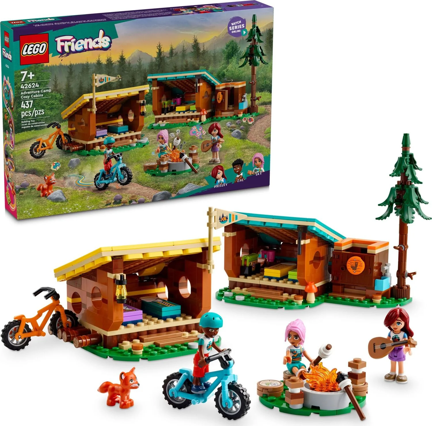 LEGO® Friends: Adventure Camp Cozy Cabins 42624