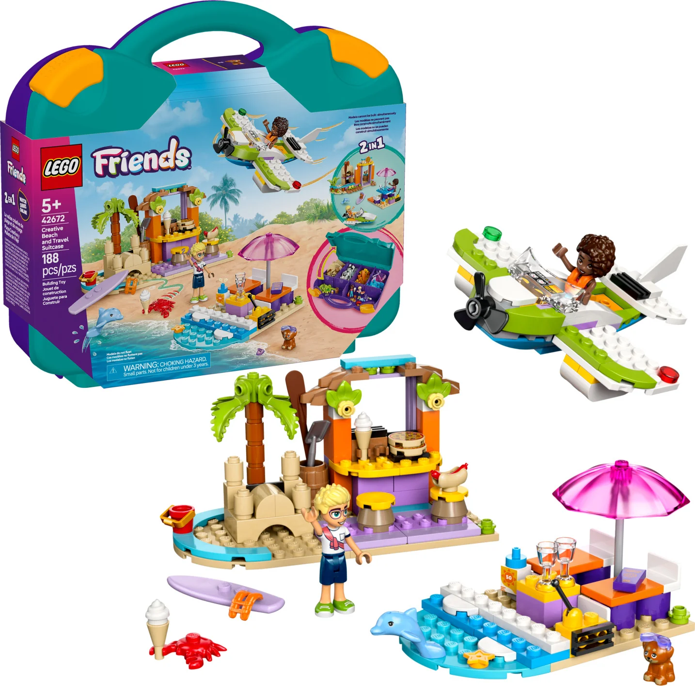 LEGO® Friends: Creative Beach and Travel Suitcase 42672