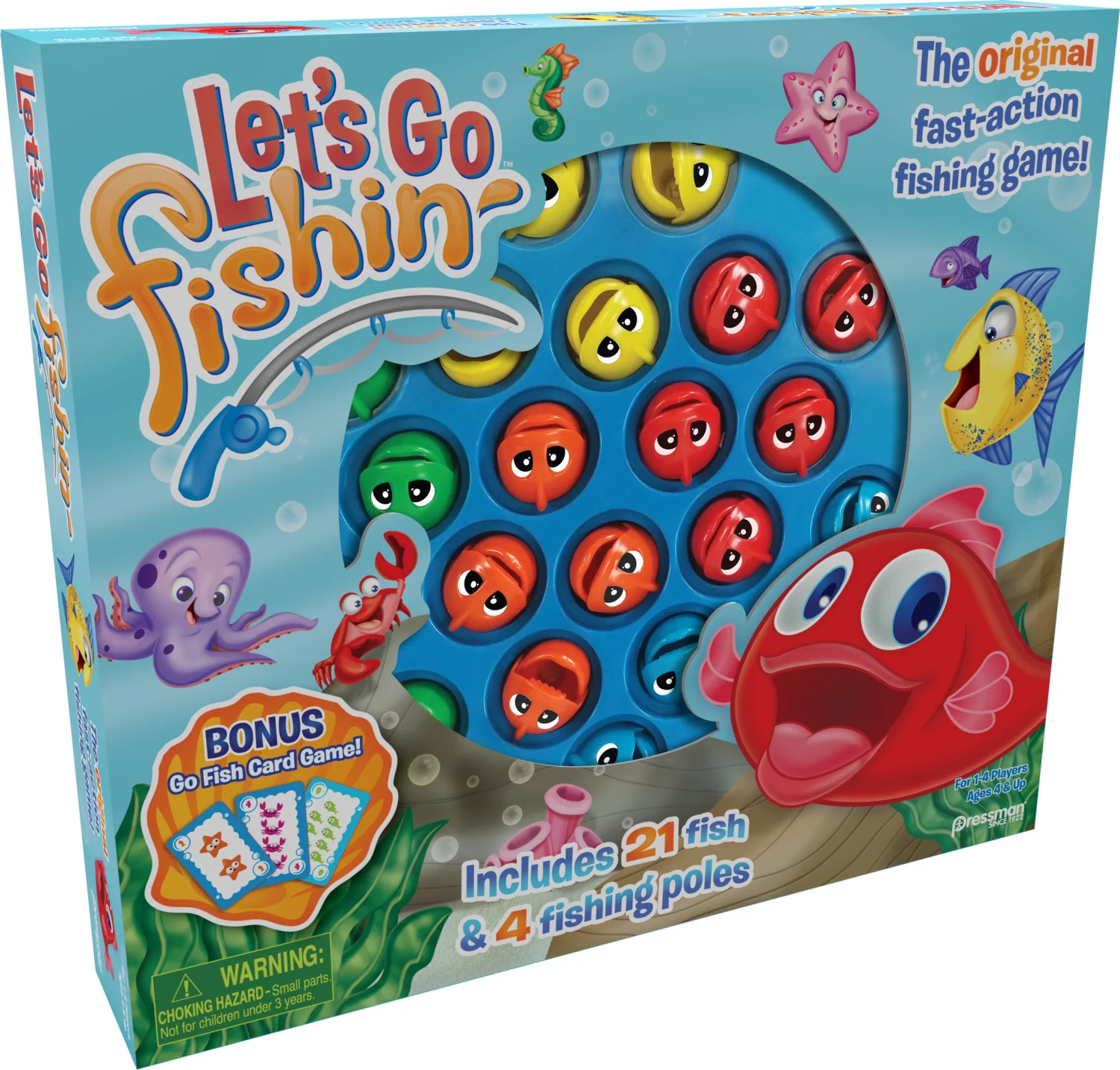 Let's Go Fishin' Combo Game (With Bonus Go Fish Card Game) - Image 3