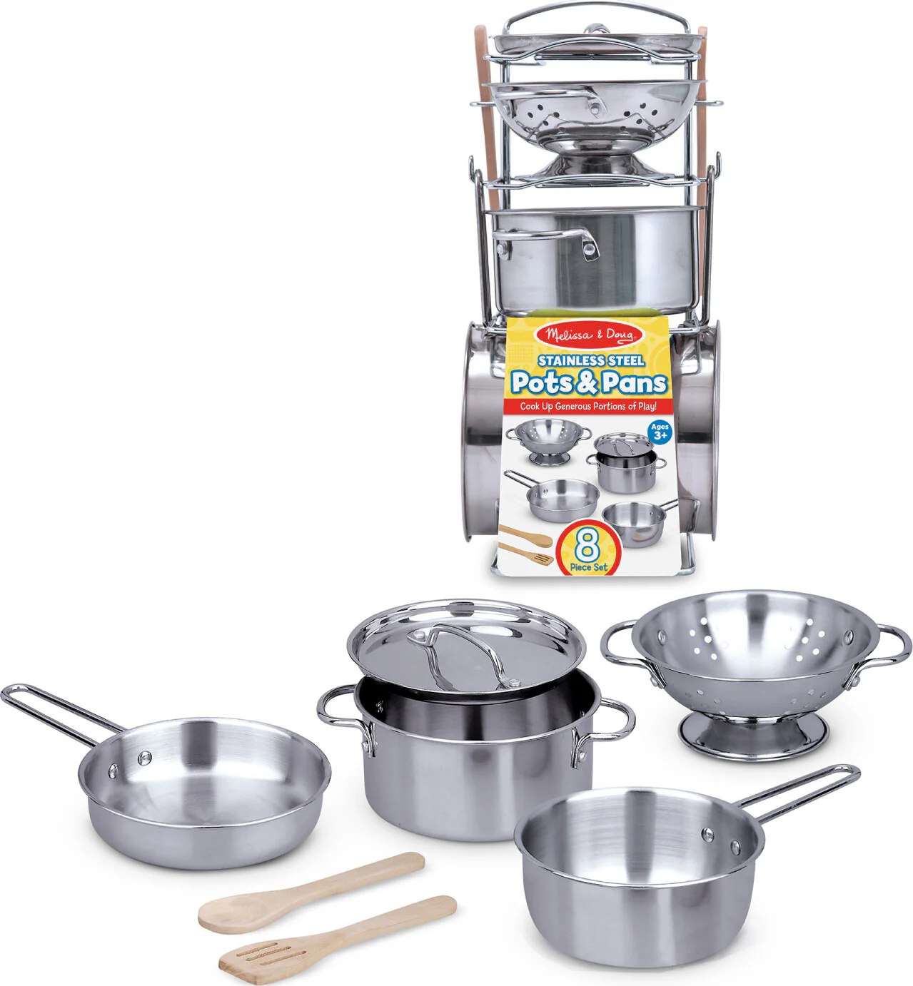 Let's Play House! Stainless Steel Pots & Pans Play Set - Image 4