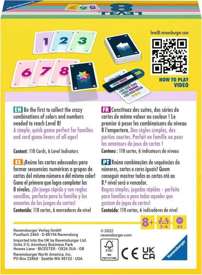 Level 8 Card Game with 110 Cards - Image 2