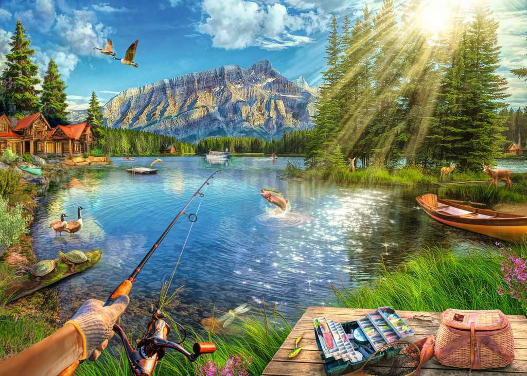 Life at the Lake (1000 Piece Puzzle) - Image 2