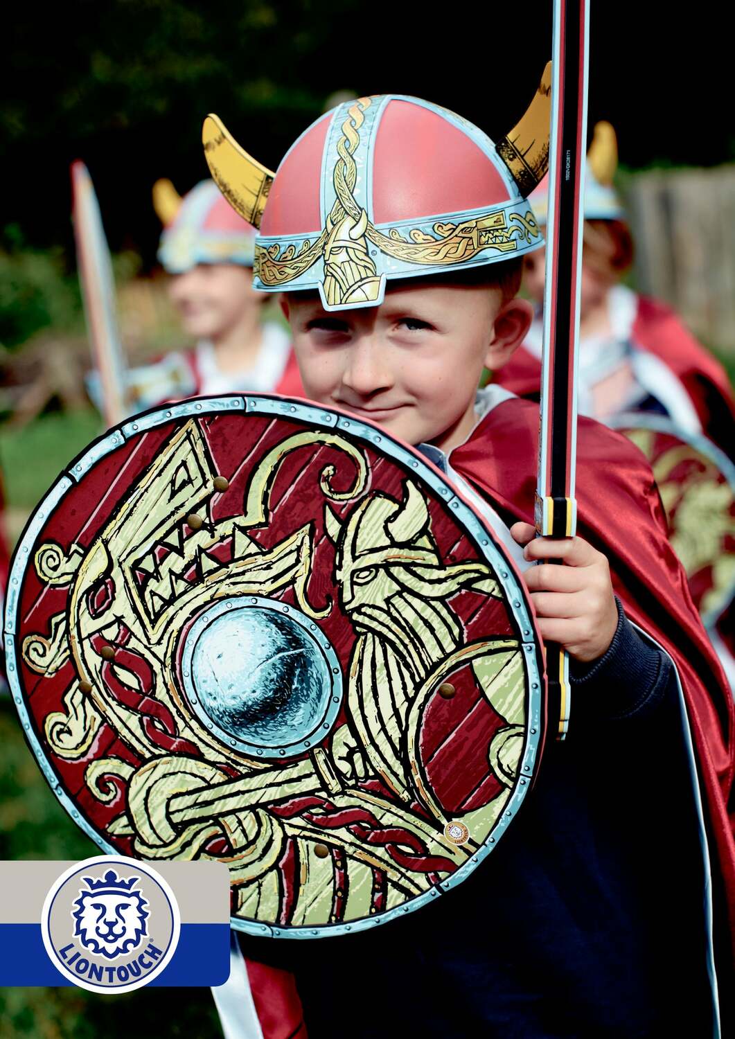 Liontouch Pretend-Play Dress Up Costume Harald Viking Cape - Image 4