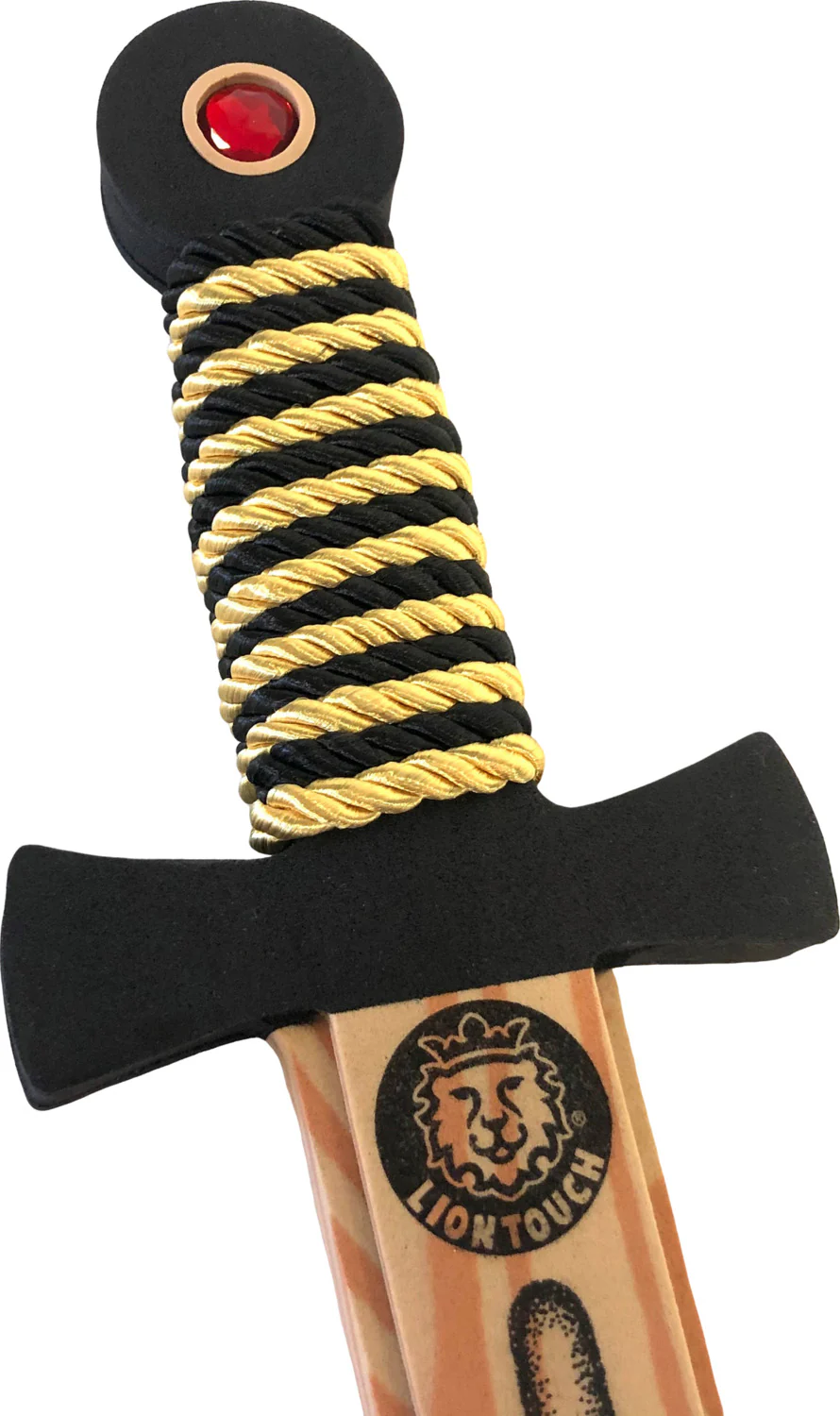 Liontouch Pretend-Play WoodyLion Sword - Medium Black and Gold - Image 2