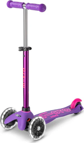 Mini Deluxe LED Purple/Pink Scooter