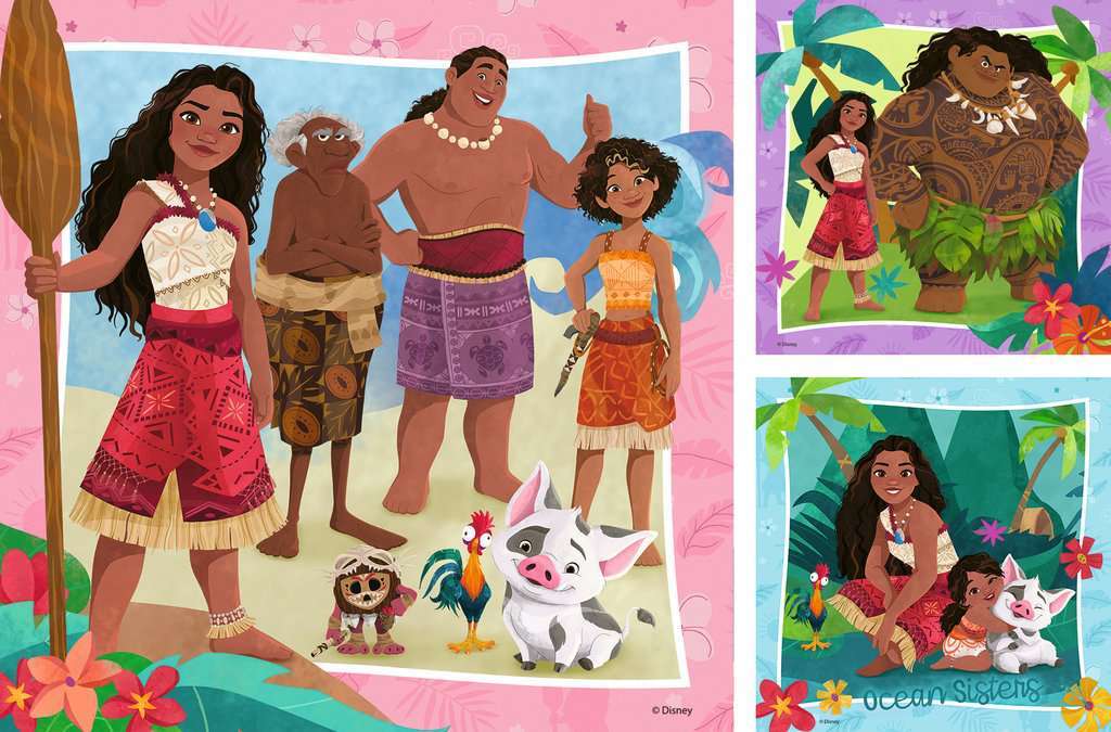 Moana 2 Off To New Adventures 3x49 pc Puzzle - Image 2