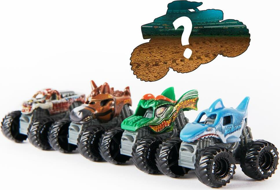 Monster Jam - Official Mini 5-Pack with Mystery Collectible Monster Truck - 1:87 Scale - Image 3