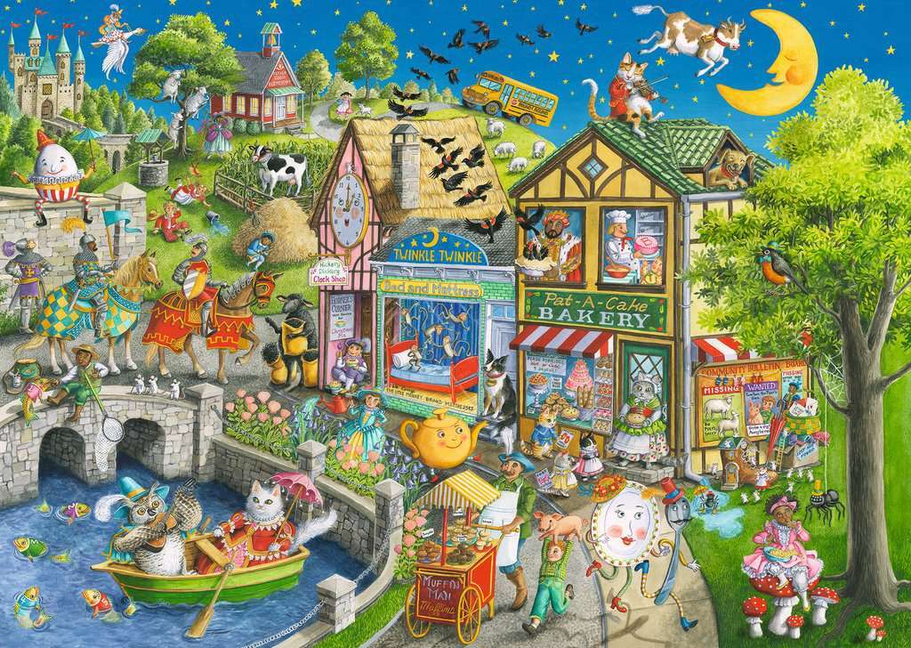 Mother Gooseville 1000 Pc Puzzle - Image 2