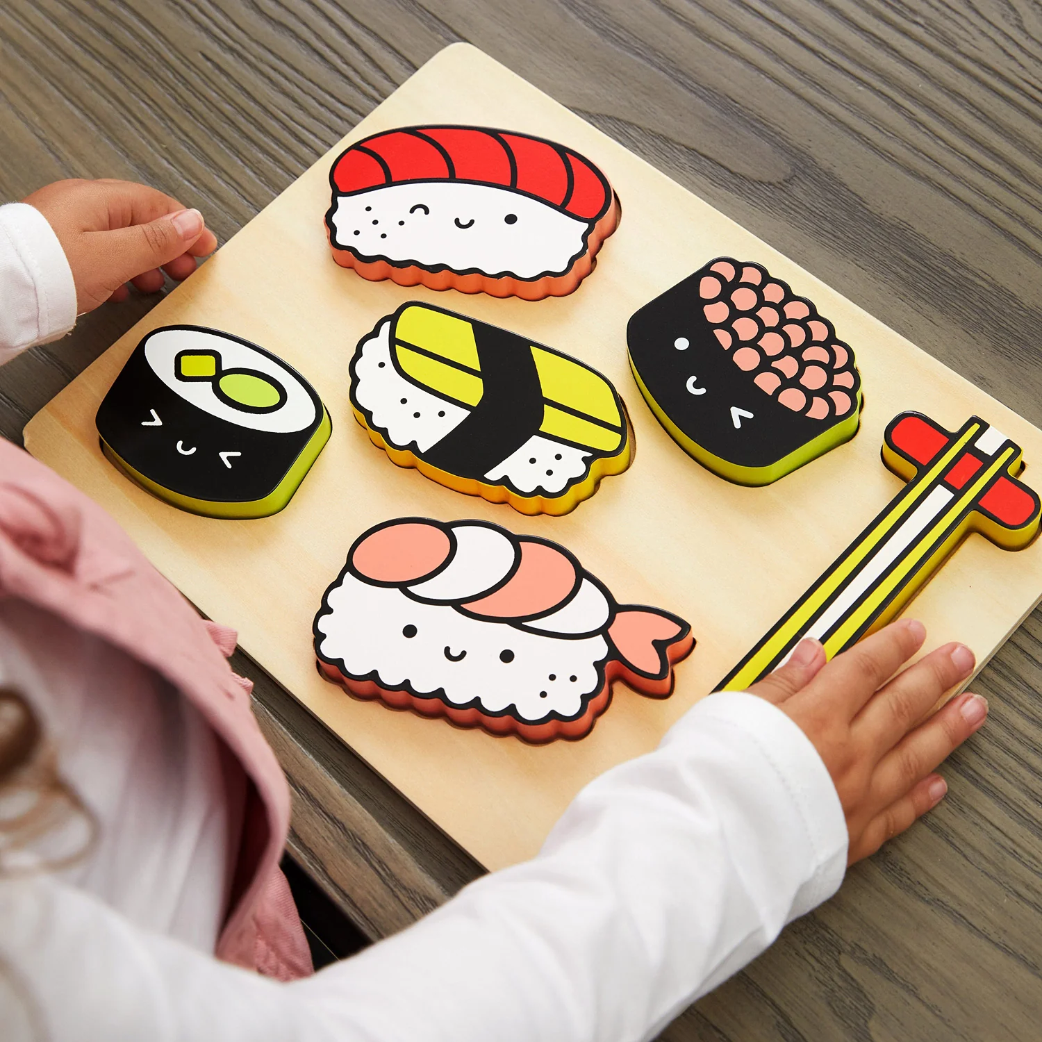 MudPuppy Sushi Friends Wooden Tray Puzzle - Image 5