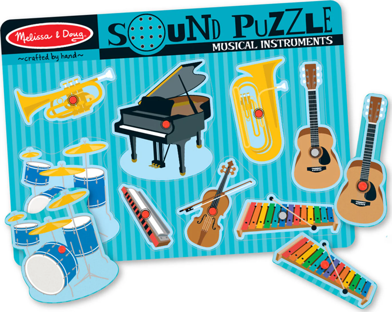 Musical Instruments Sound Puzzle - 8 Pieces - Image 2