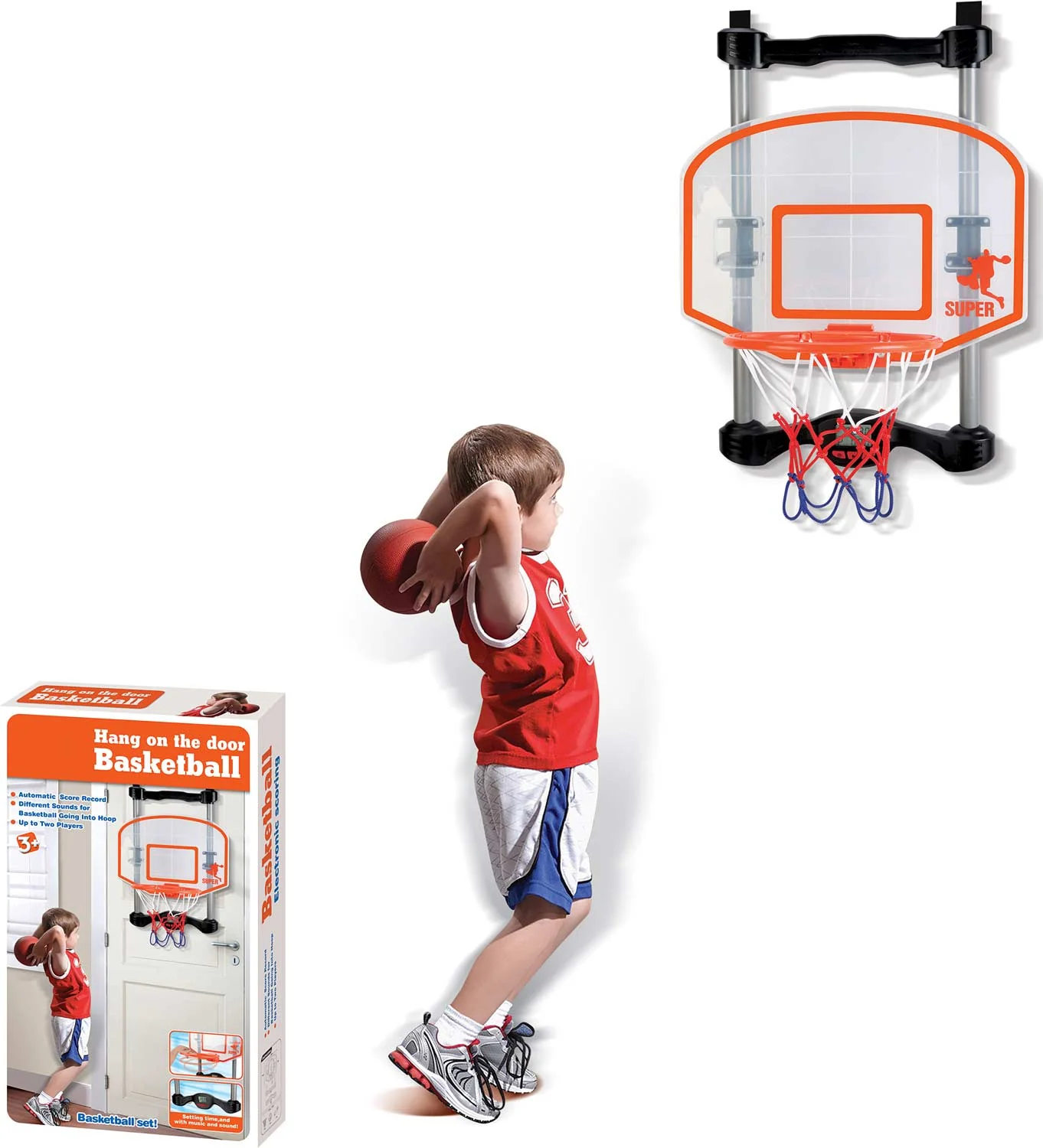 NSG Over the Door Basketball - Black/Orange/Clear - Image 5