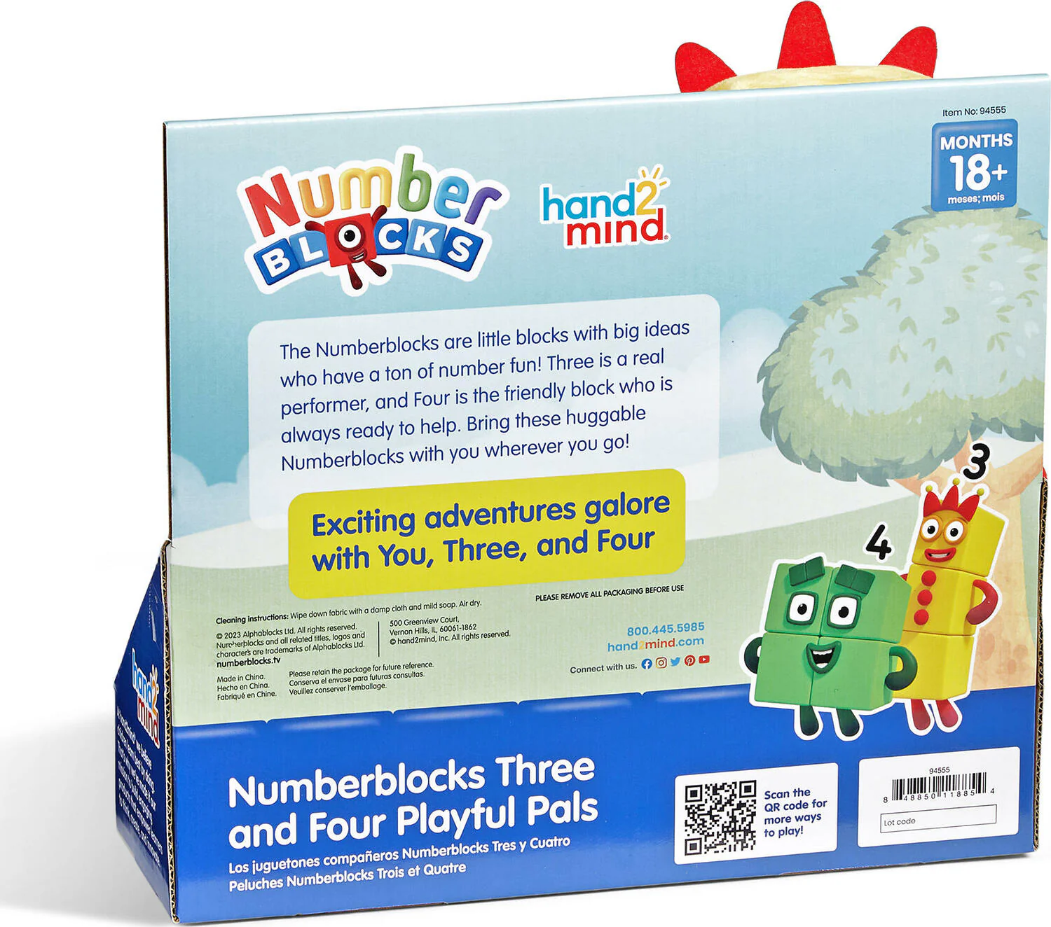 Numberblocks®® Three and Four Playful Pals - Image 3