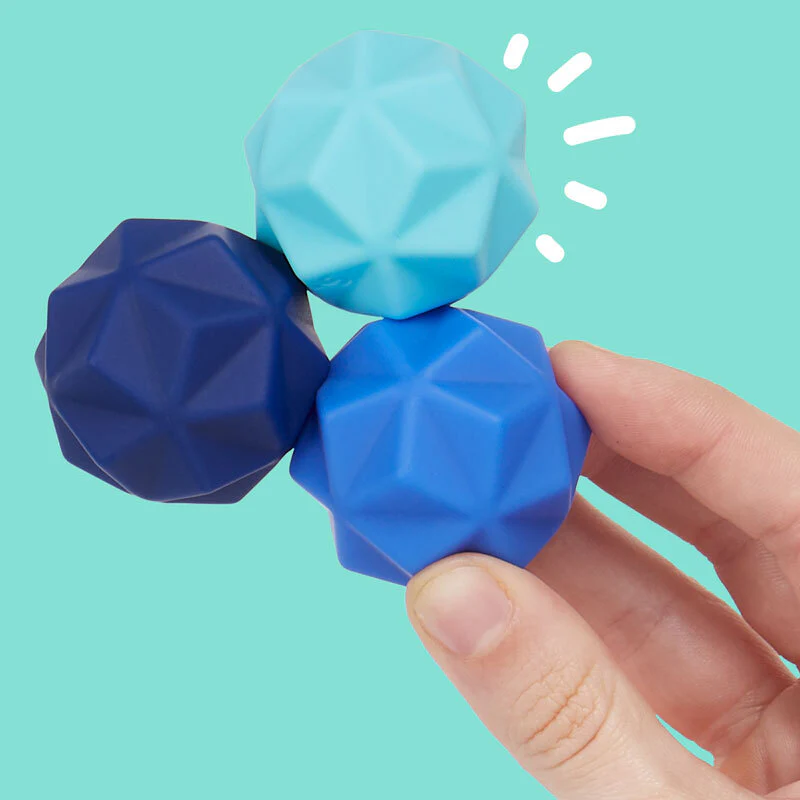 Odds Silicone Fidget Magnets Blue Peaks - Image 3